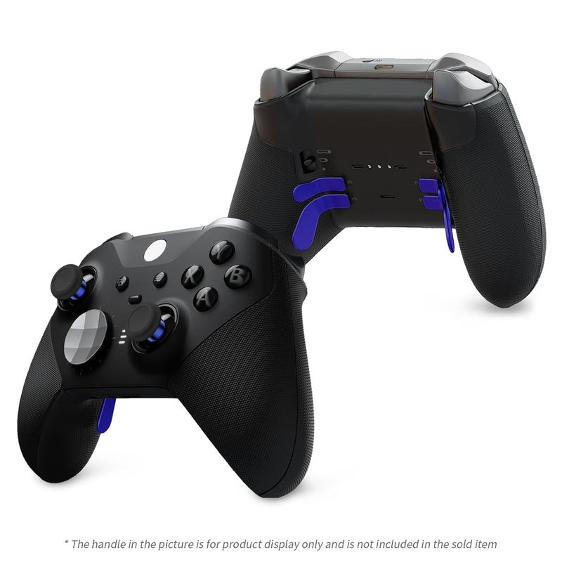 KD.FLY 13-in-1 Metal Thumbsticks Replacement Kits for Xbox Elite Series 2, Xbox Elite 2 Controller Accessories, Includes Magnetic Joysticks, Paddles, Silicone Caps, Storage Bag, Cobalt Blue - Image 2